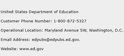 doe customer service number.